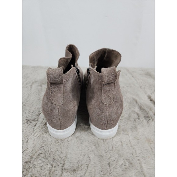 Blondo Waterproof Boots Womens 8 M Gennie Gray Suede Pull On Round Toe - Picture 7 of 11